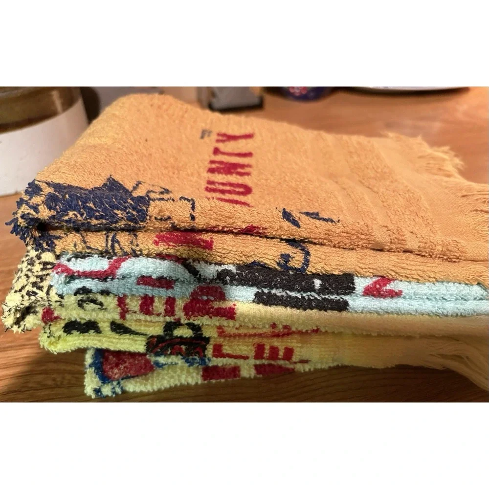VTG Women's Bowling Association Ball/Hand Towel Lot (6) 70's & 80's CA & Nevada